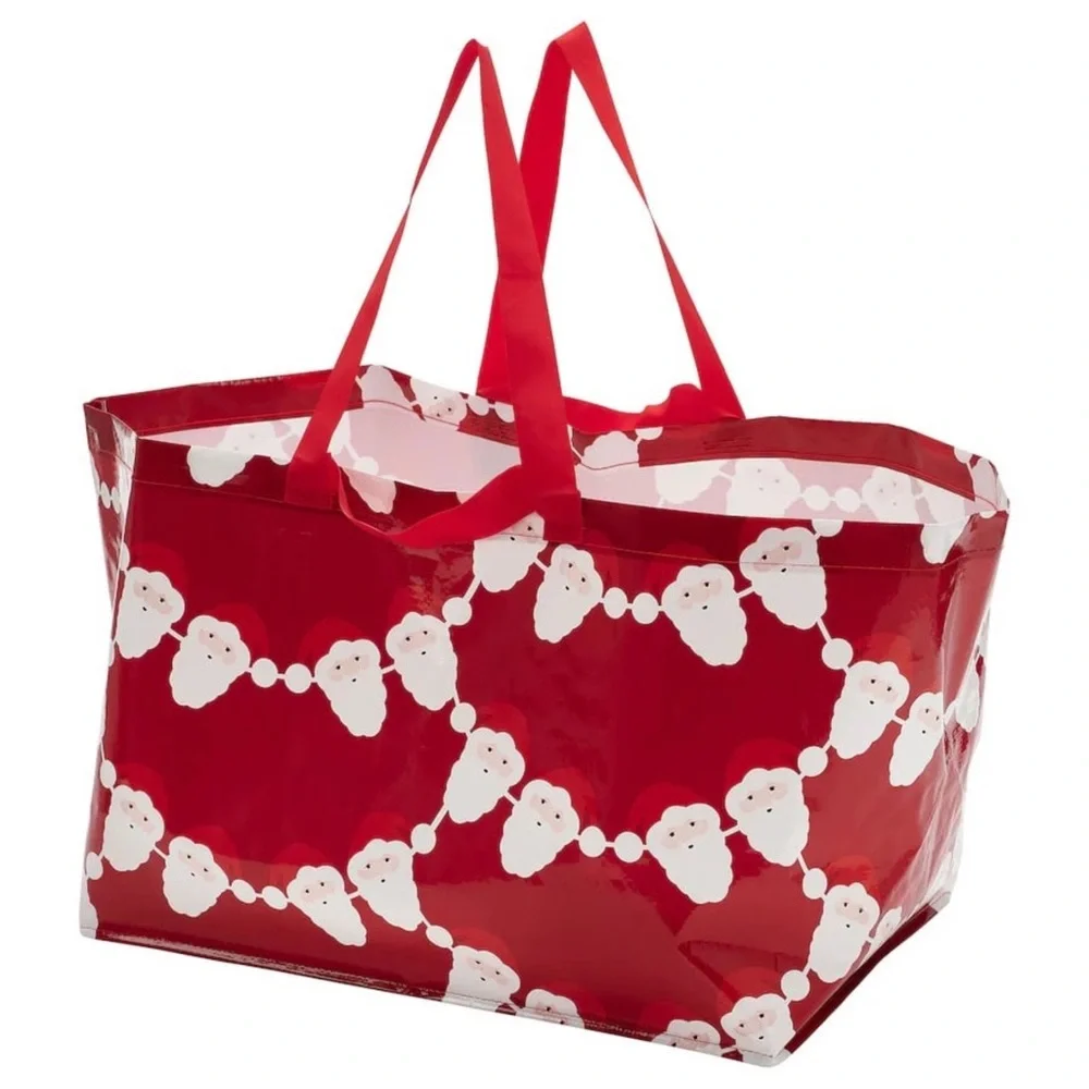 (Retired) 2 Pack VINTERFINT Shopping bags, large, Santa, 19 gallon